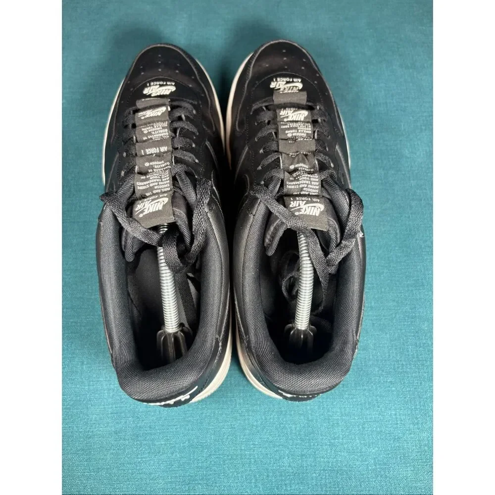 Nike Air Force 1 Low '07 LV8 Double Air Black White Men's Size 12 CJ1379-001